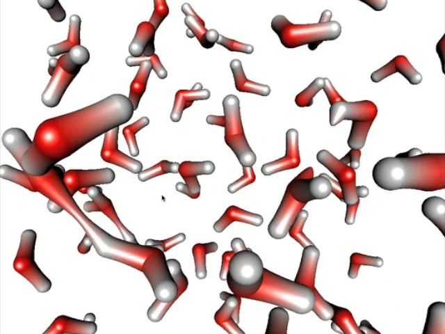 Water hydrogen bonds evolution