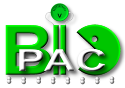 
              BioPac Logo:
                The BioPac-Man logo.
            